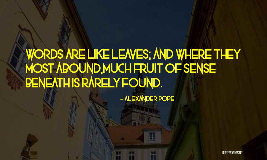 Leaves And Quotes By Alexander Pope