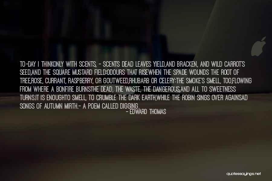 Leaves And Quotes By Edward Thomas