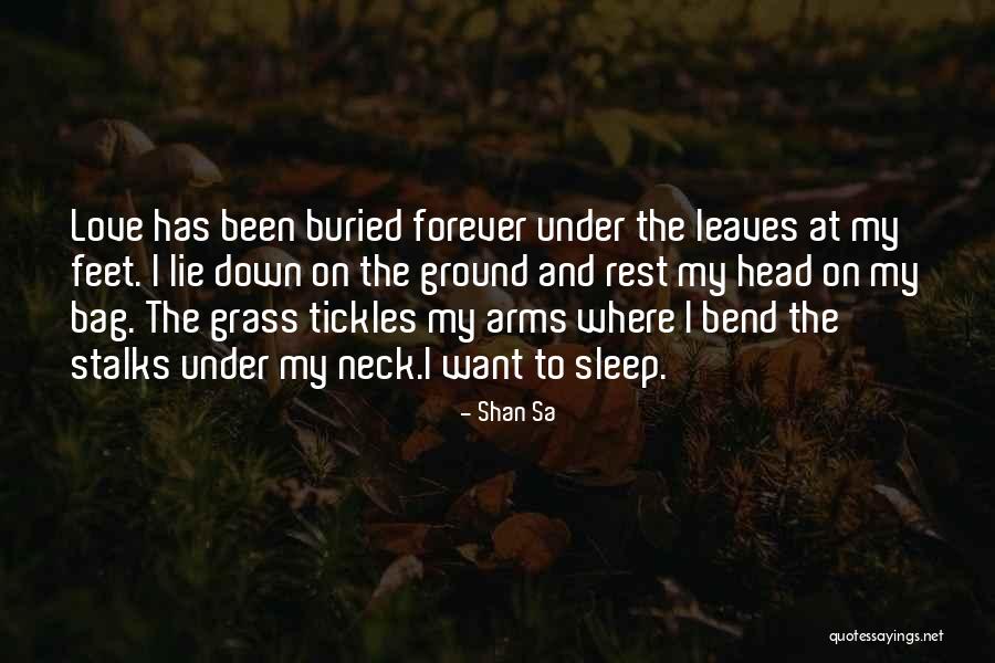 Leaves And Quotes By Shan Sa