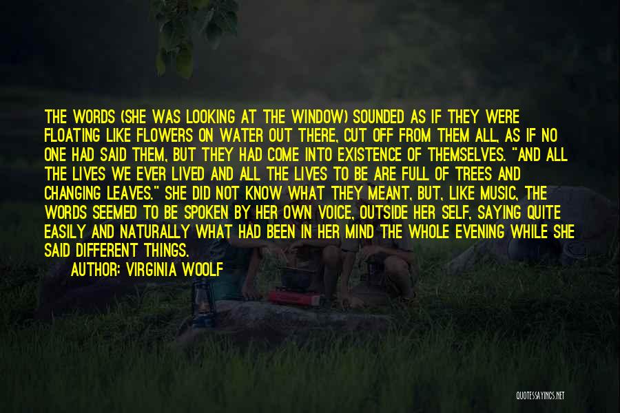 Leaves And Quotes By Virginia Woolf