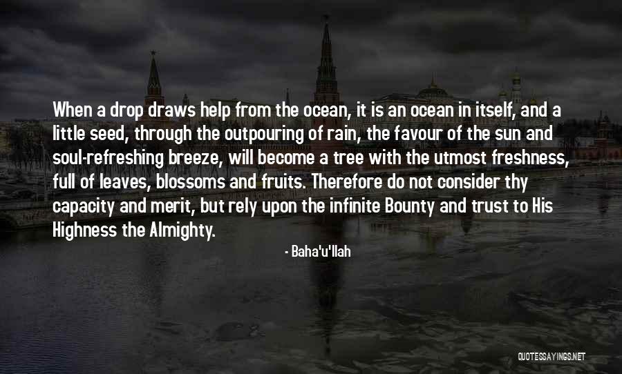 Leaves And Rain Quotes By Baha'u'llah