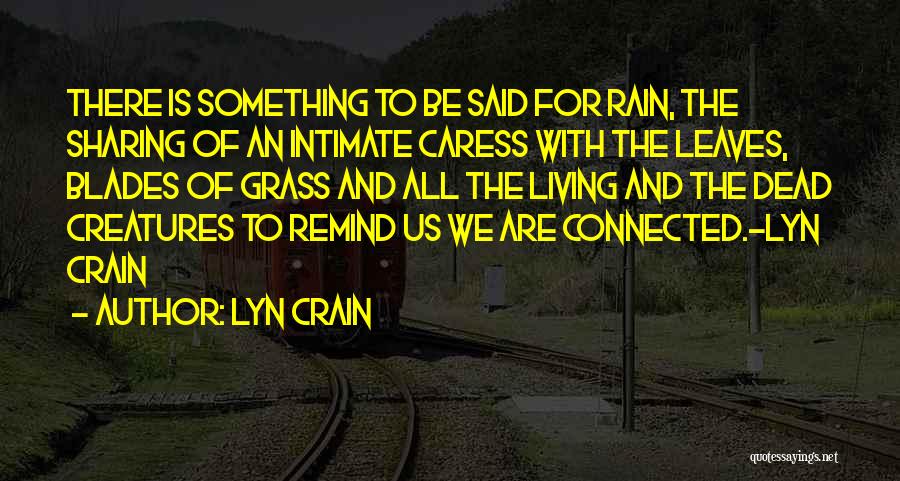Leaves And Rain Quotes By Lyn Crain