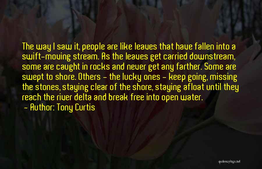 Leaves And Water Quotes By Tony Curtis