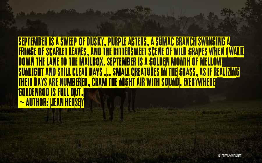 Leaves Of Grass Quotes By Jean Hersey