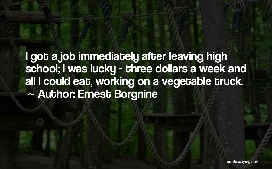 Leaving A Job Quotes By Ernest Borgnine