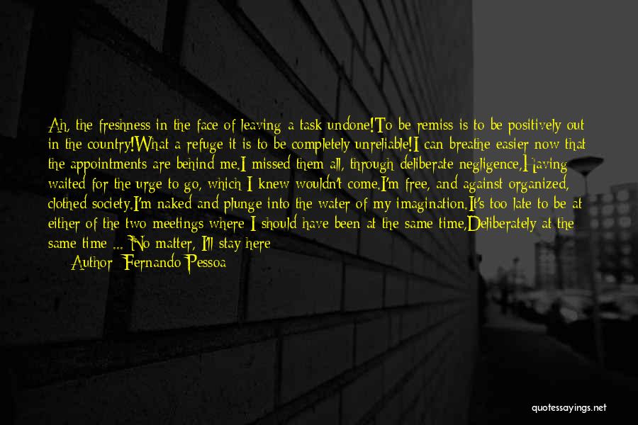 Leaving A Life Behind Quotes By Fernando Pessoa