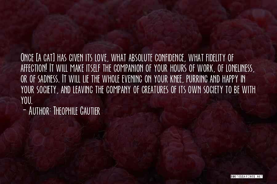 Leaving Company Quotes By Theophile Gautier