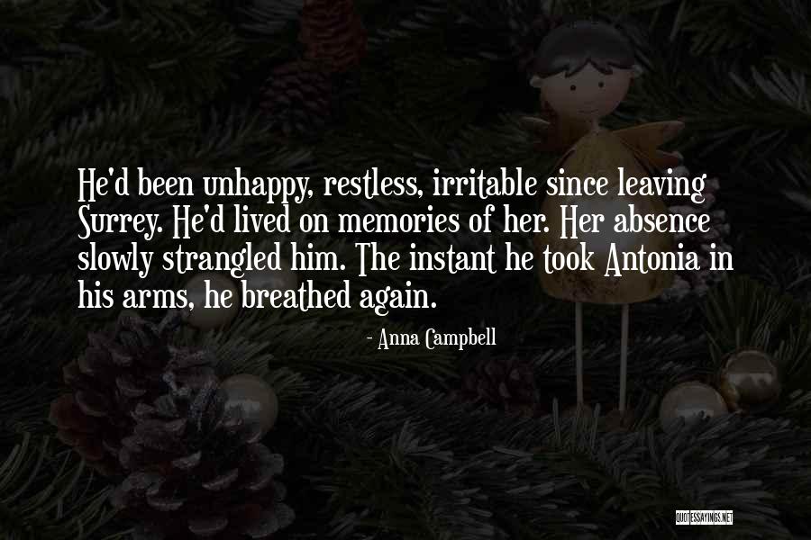 Leaving Memories In The Past Quotes By Anna Campbell