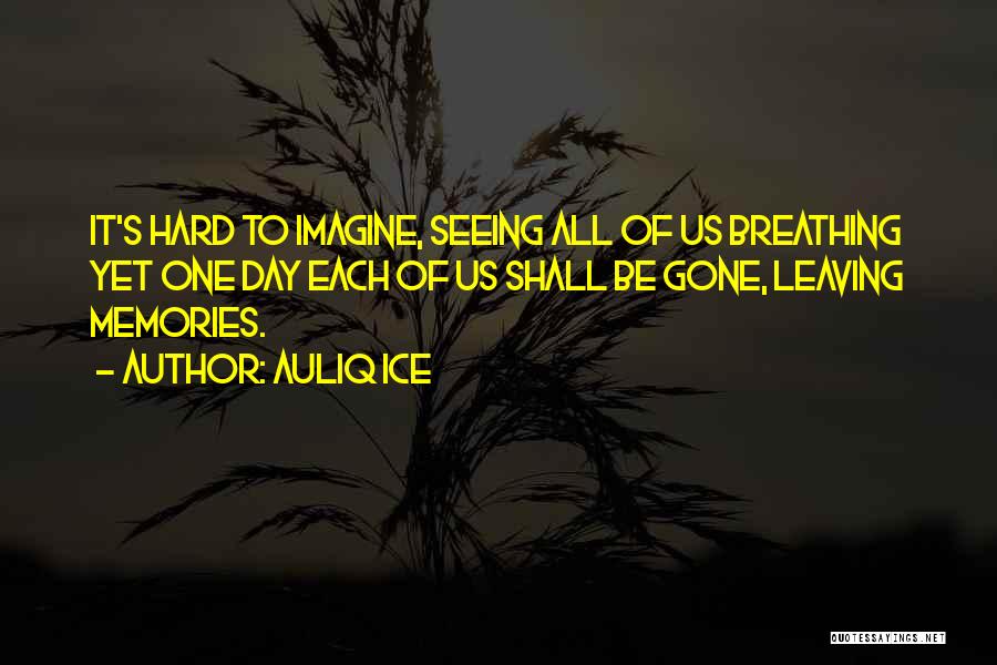 Leaving Memories In The Past Quotes By Auliq Ice