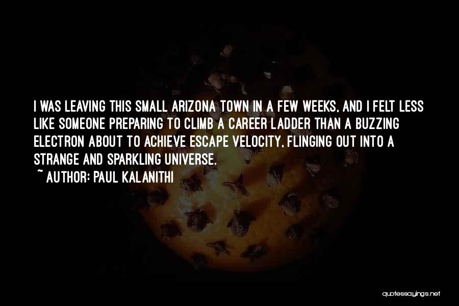 Leaving Small Town Quotes By Paul Kalanithi