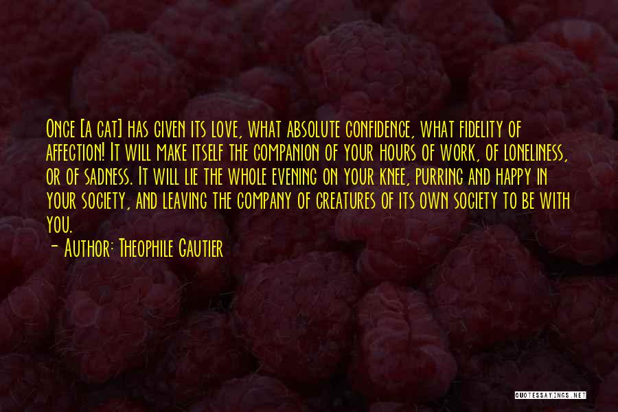 Leaving The Company Quotes By Theophile Gautier