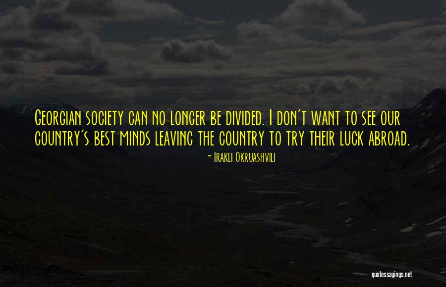 Leaving The Country Quotes By Irakli Okruashvili Leaving The Country Quotes By Irakli Okruashvili