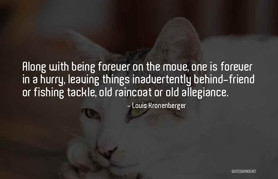 Leaving The Old You Behind Quotes By Louis Kronenberger