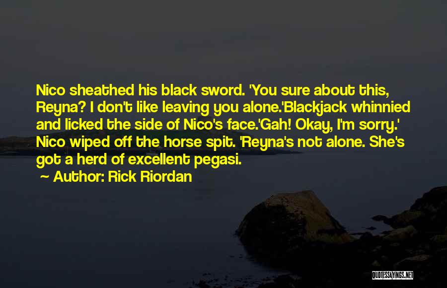 Leaving The Past Alone Quotes By Rick Riordan
