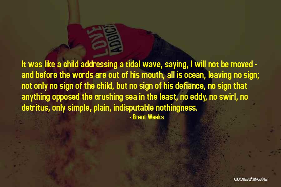 Leaving The Sea Quotes By Brent Weeks Leaving The Sea Quotes By Brent Weeks