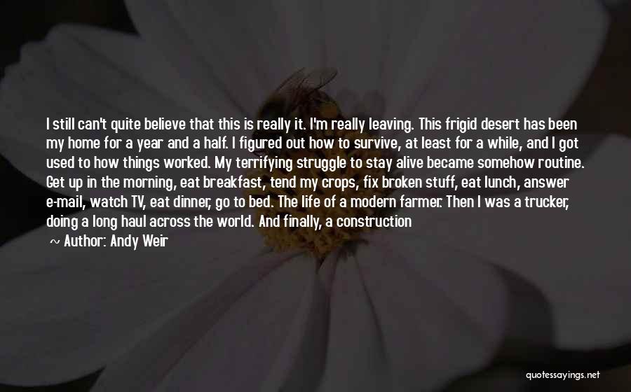 Leaving The Year Quotes By Andy Weir