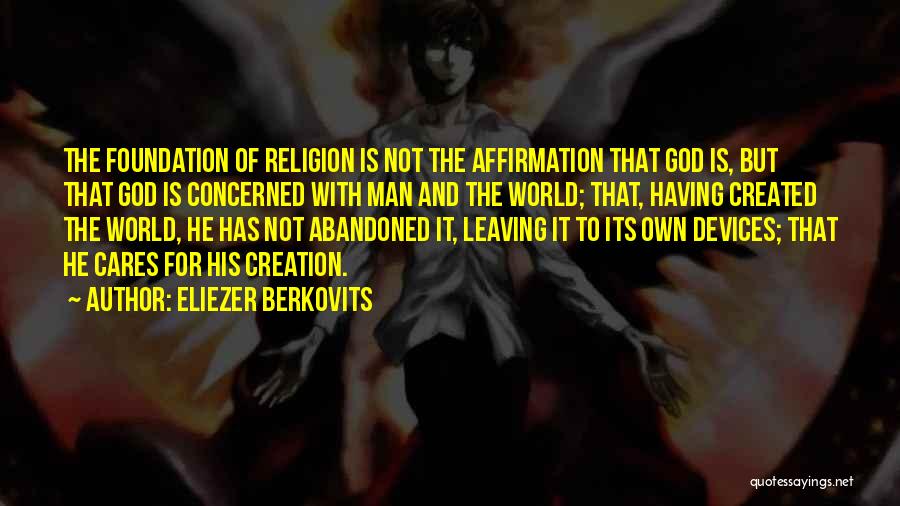 Leaving Things Up To God Quotes By Eliezer Berkovits