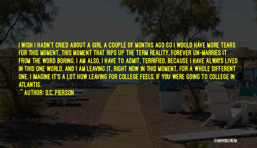 Leaving This World Quotes By D.C. Pierson