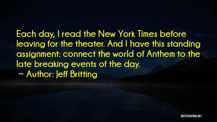 Leaving This World Quotes By Jeff Britting