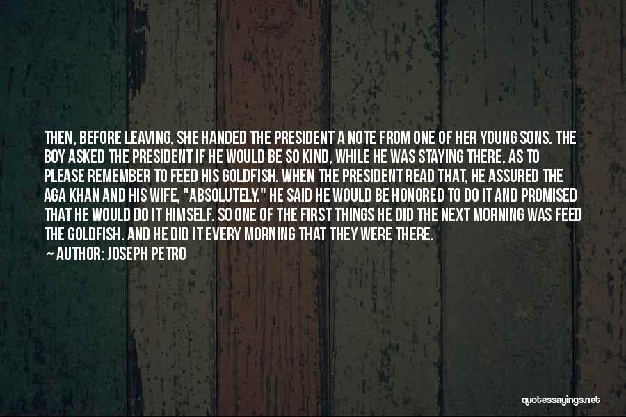 Leaving Your Wife Quotes By Joseph Petro