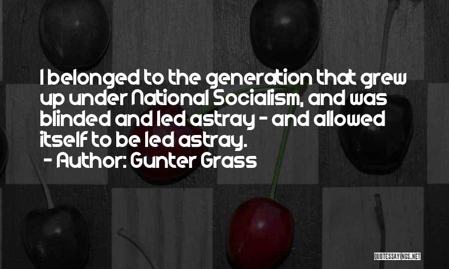 Led Astray Quotes By Gunter Grass