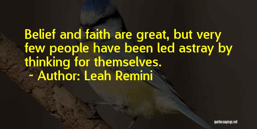 Led Astray Quotes By Leah Remini