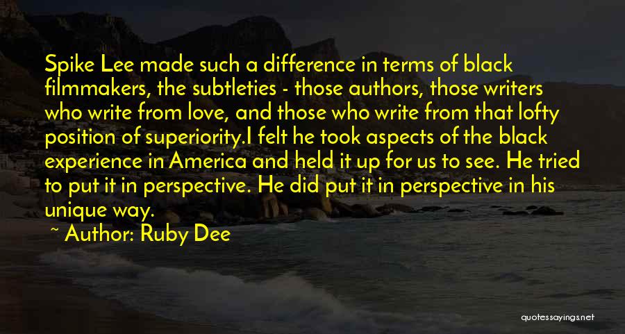 Lee Held Quotes By Ruby Dee