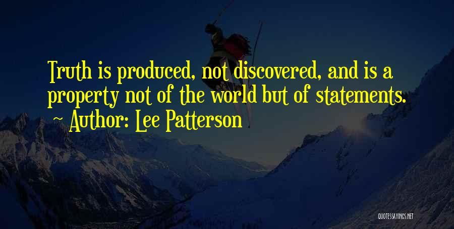 Lee Patterson Quotes 1669161