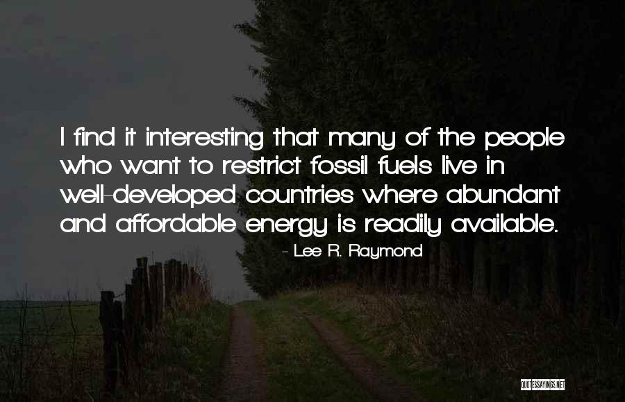 Lee R. Raymond Quotes 2106368