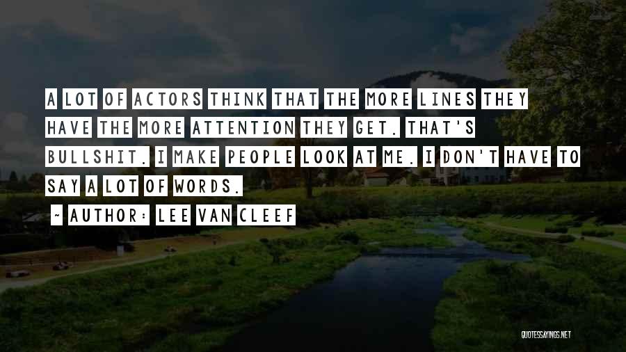 Lee Van Cleef Quotes 1396850