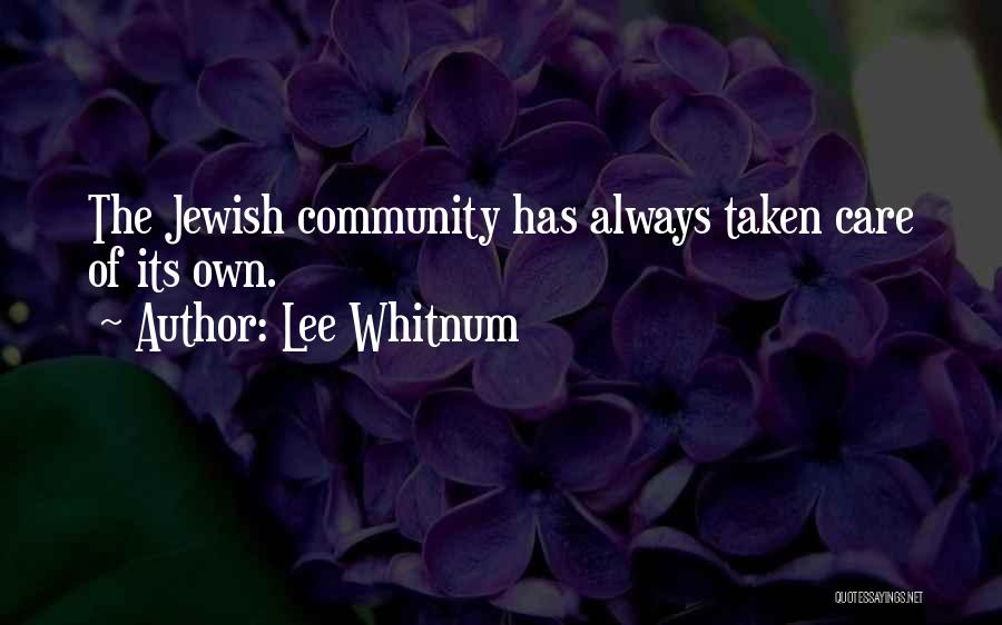 Lee Whitnum Quotes 361595
