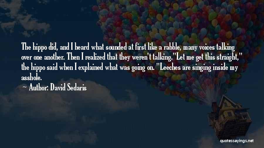 Leeches Quotes By David Sedaris