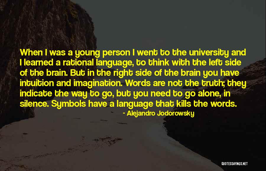 Left Brain Right Brain Quotes By Alejandro Jodorowsky Left Brain Right Brain Quotes By Alejandro Jodorowsky