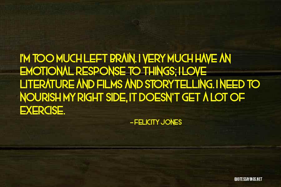 Left Brain Right Brain Quotes By Felicity Jones Left Brain Right Brain Quotes By Felicity Jones
