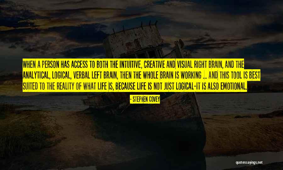 Left Brain Right Brain Quotes By Stephen Covey Left Brain Right Brain Quotes By Stephen Covey