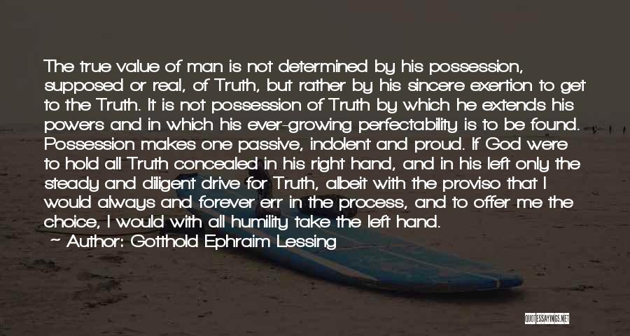 Left Hand Of God Quotes By Gotthold Ephraim Lessing