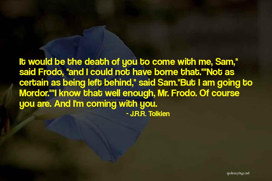 Left Me Behind Quotes By J.R.R. Tolkien Left Me Behind Quotes By J.R.R. Tolkien