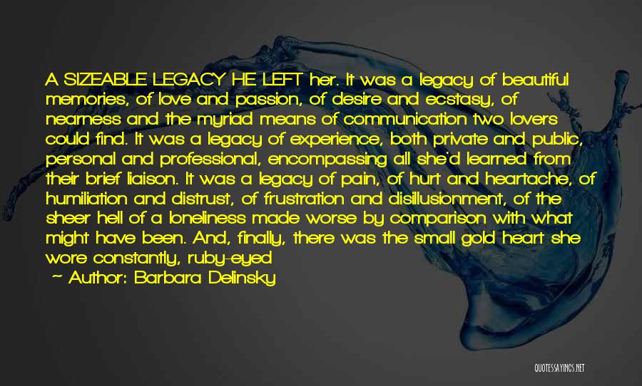 Left Memories Quotes By Barbara Delinsky