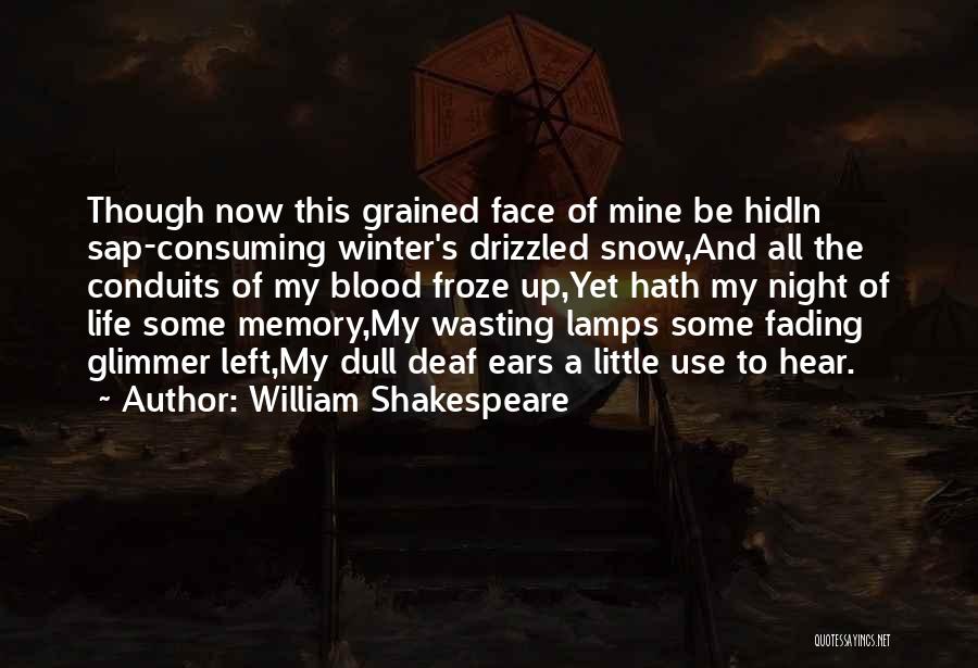 Left Memories Quotes By William Shakespeare