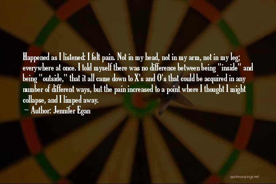 Leg Pain Quotes By Jennifer Egan