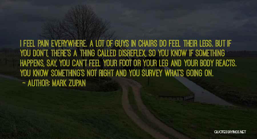 Leg Pain Quotes By Mark Zupan