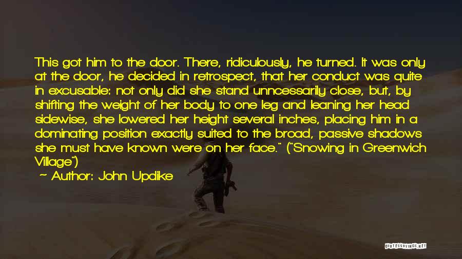 Leg To Stand On Quotes By John Updike