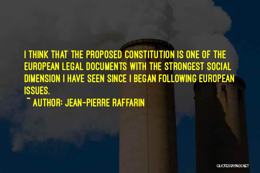 Legal Issues Quotes By Jean-Pierre Raffarin