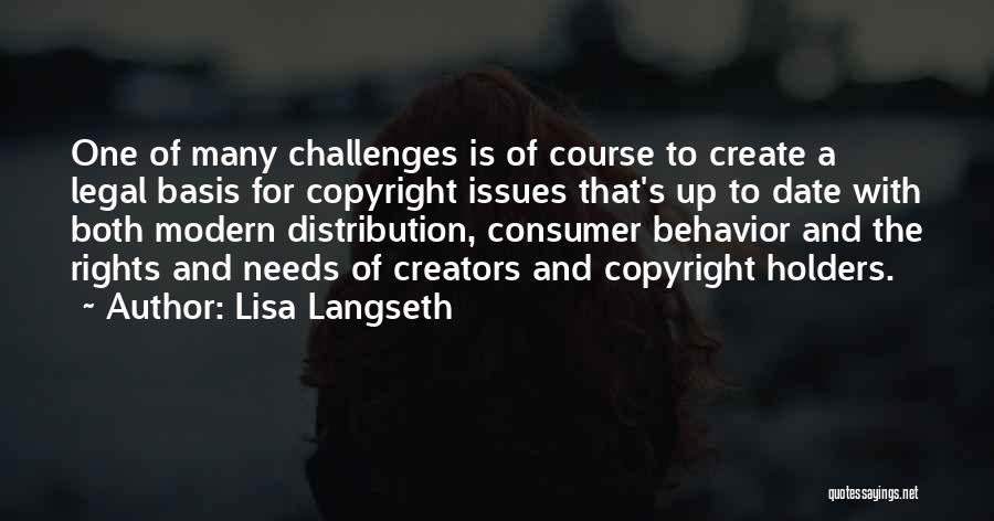 Legal Issues Quotes By Lisa Langseth