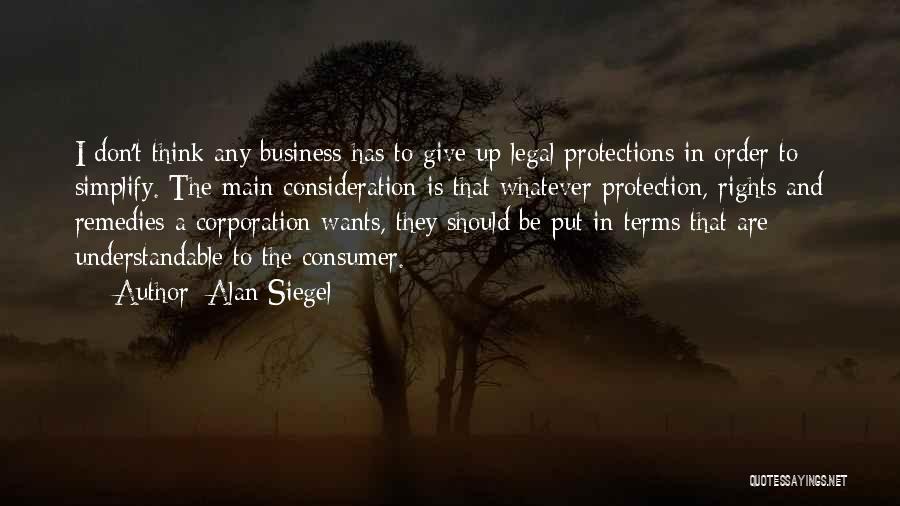 Legal Terms Quotes By Alan Siegel