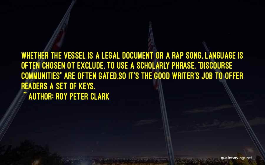 Legal Writing Quotes By Roy Peter Clark