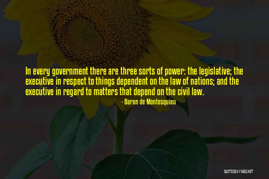 Legislative Quotes By Baron De Montesquieu