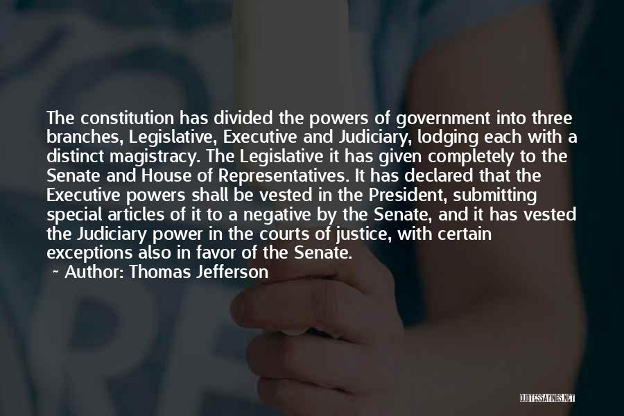 Legislative Quotes By Thomas Jefferson