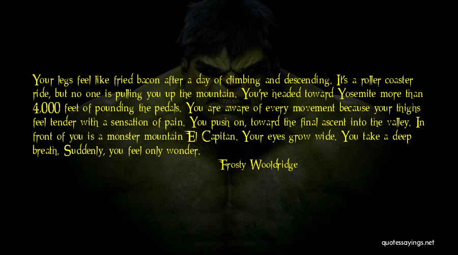 Legs Day Quotes By Frosty Wooldridge Legs Day Quotes By Frosty Wooldridge