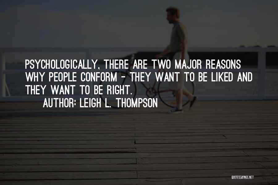 Leigh L. Thompson Quotes 1576623